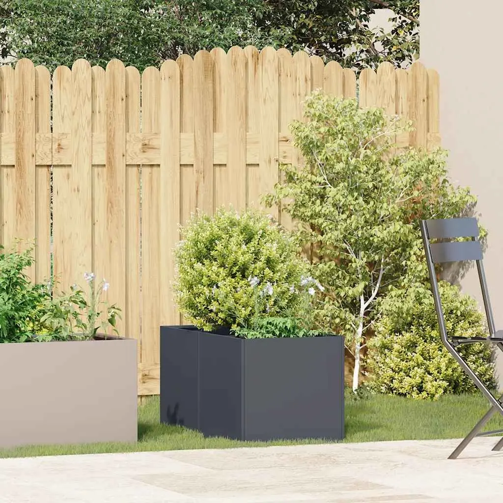 Raised Garden Planter Box 40x80x40 cm Anthracite