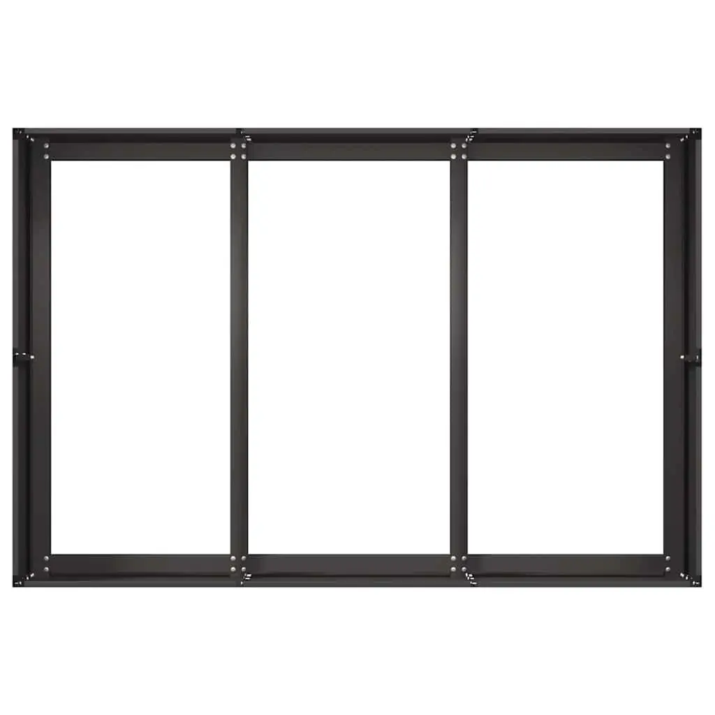 Black Steel Planter Box 120x80x40 cm