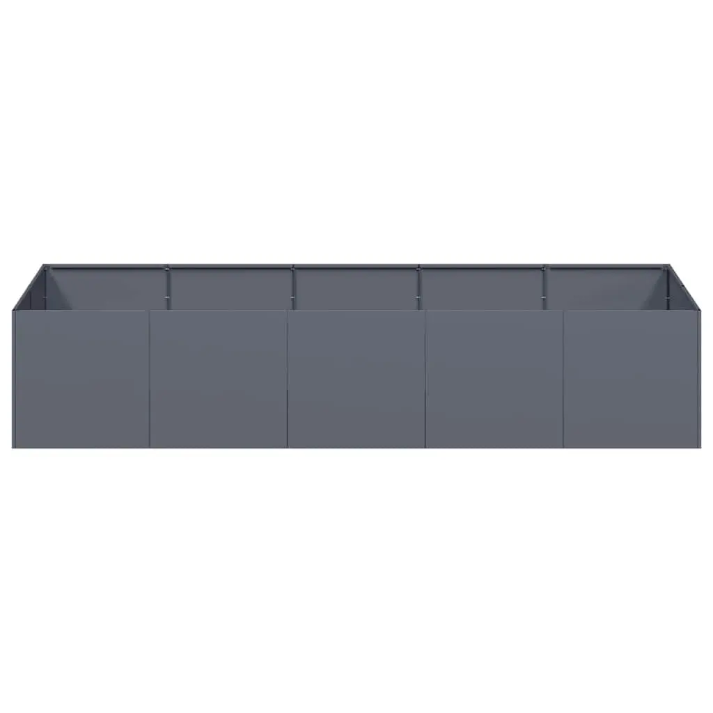 Raised Garden Planter Box Cold-Rolled Steel 200x80x40cm Anthracite