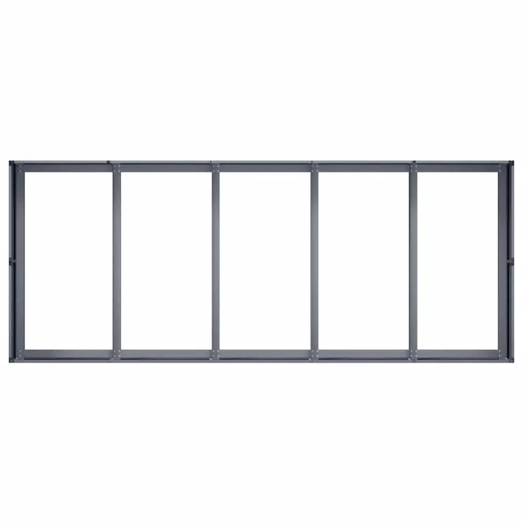 Raised Garden Planter Box Cold-Rolled Steel 200x80x40cm Anthracite