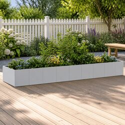High-Quality Galvanised Steel Raised Garden Bed 360x80x40cm