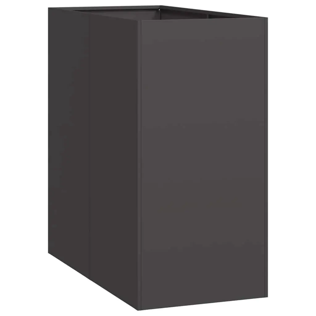 Steel Planter Box 40x80x80 cm Black Raised Bed