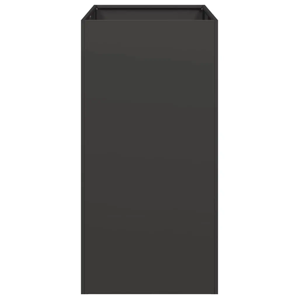 Steel Planter Box 40x80x80 cm Black Raised Bed
