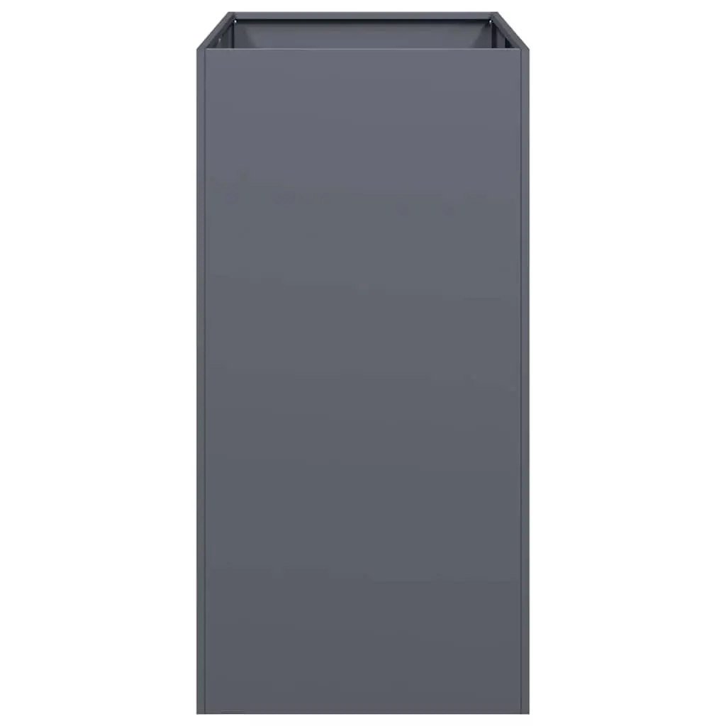 Raised Garden Planter Box Steel 40x80x80cm Anthracite