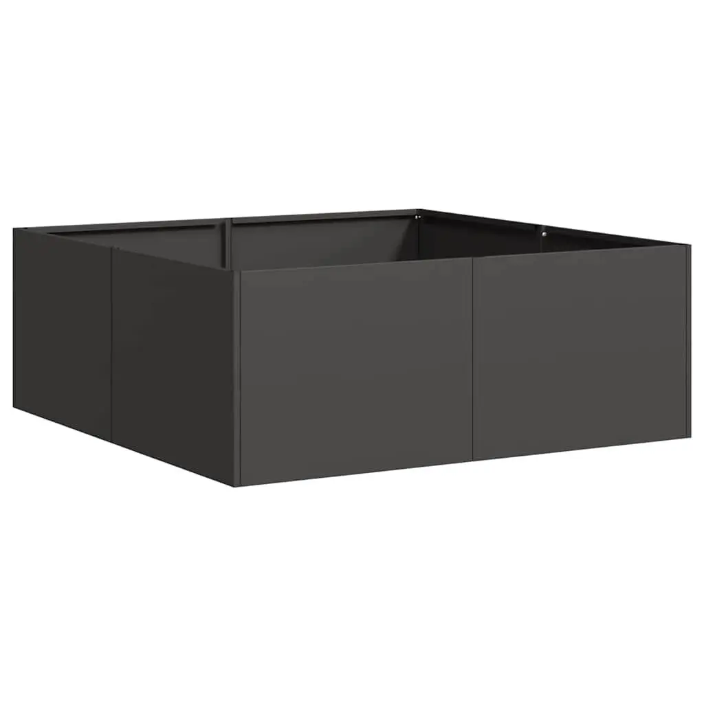 Steel Planter Box Cold-rolled Steel 80x80x30cm Black