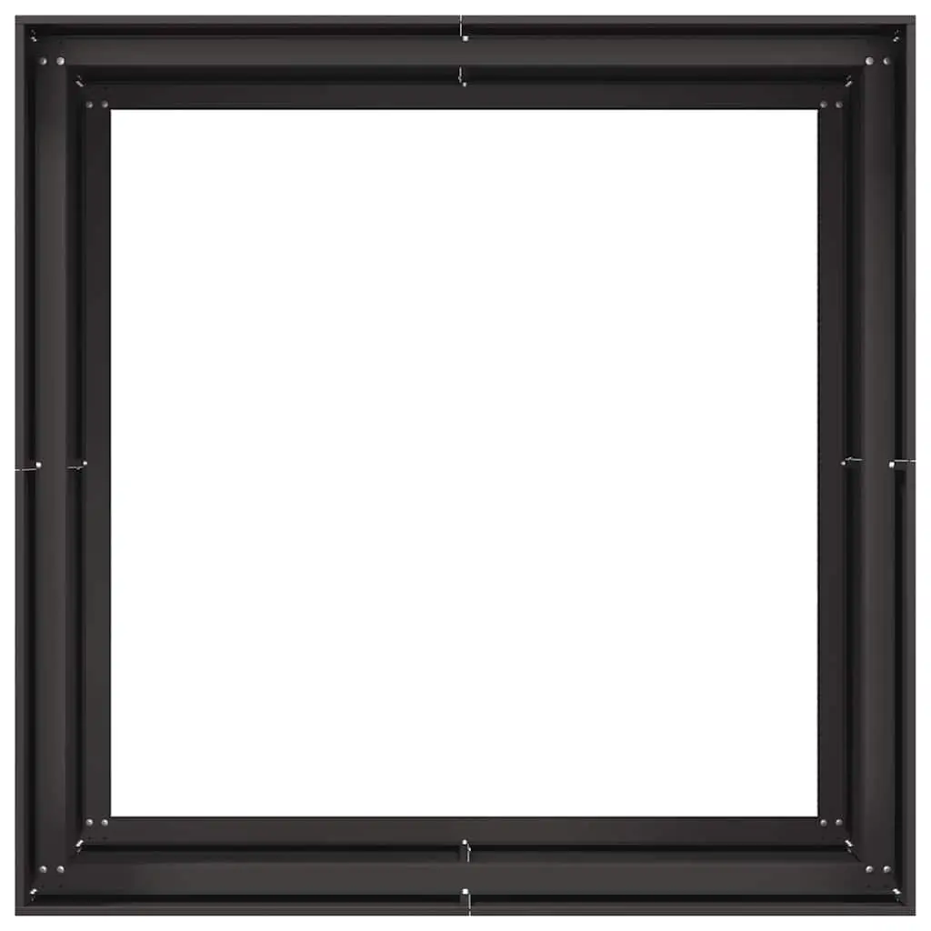 Steel Planter Box Cold-rolled Steel 100x100x80 cm Black