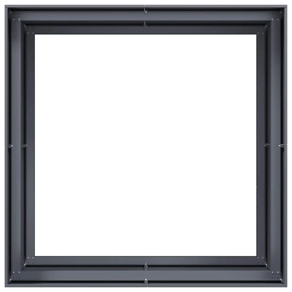 Steel Raised Planter Box Cold-rolled Steel 100L x 100W x 80H cm Anthracite