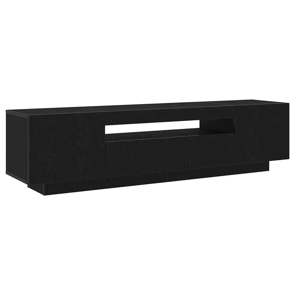 TV Cabinet Engineered Wood 160x35x40cm Black