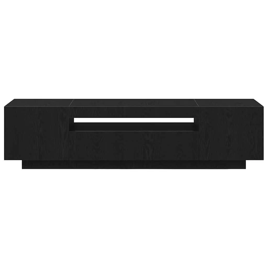 TV Cabinet Engineered Wood 160x35x40cm Black