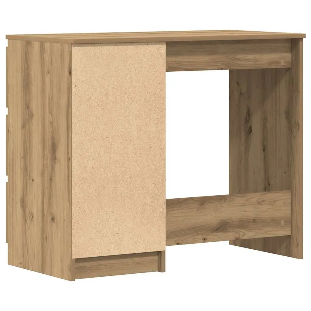 Office Desk Engineered Wood 90x45x76cm Brown