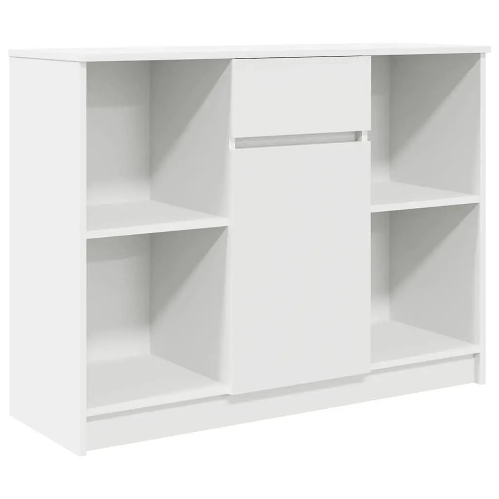 White Sideboard Cabinet with Drawer Storage