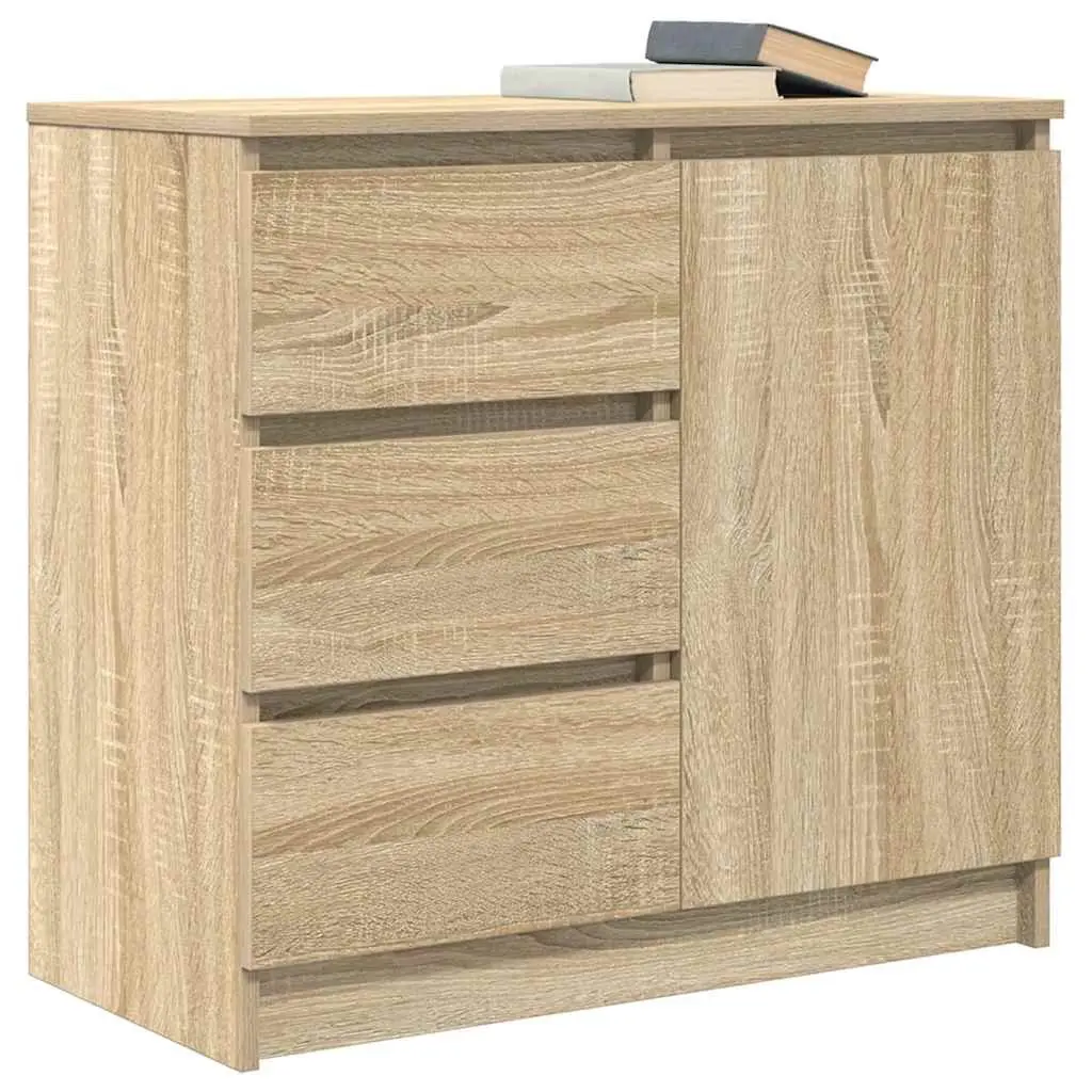 Brown Engineered Wood Sideboard with Ample Storage