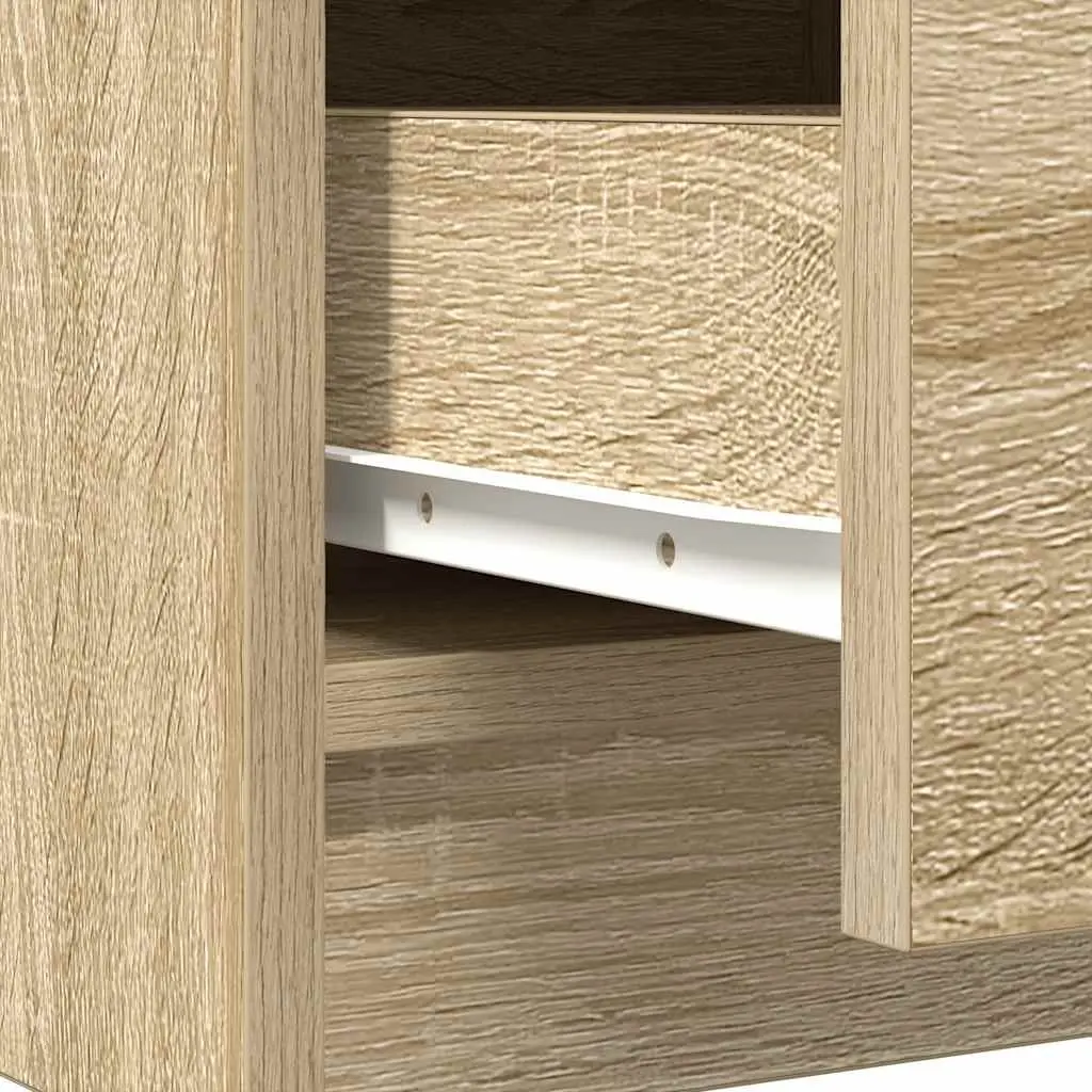 Brown Engineered Wood Sideboard with Ample Storage
