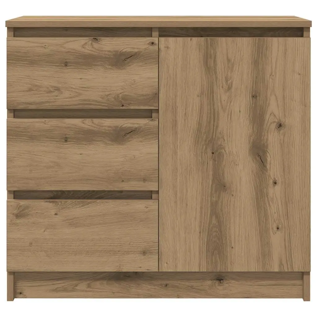 Brown Engineered Wood Sideboard Storage Cabinet