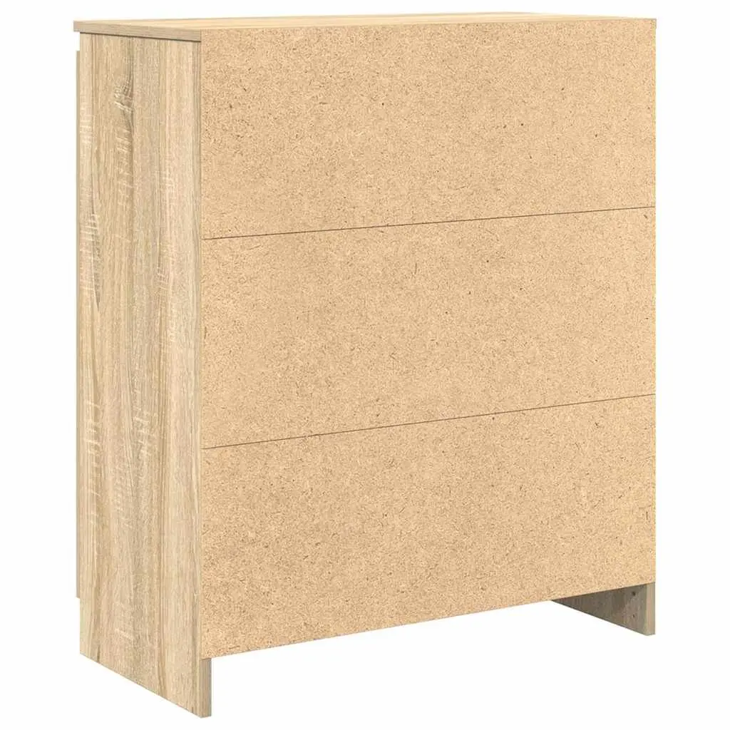 Brown Sideboard Storage Cabinet with Drawers