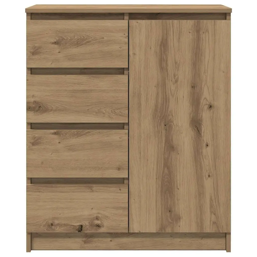 Brown Storage Sideboard with Drawers and Door