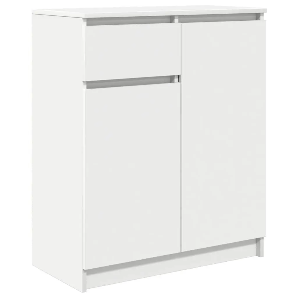 White Sideboard Storage Cabinet with Drawers