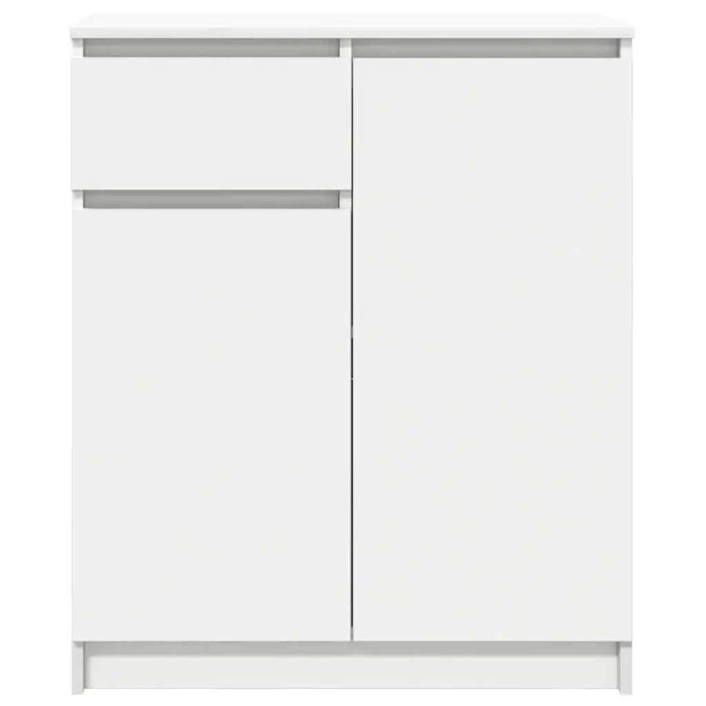 White Sideboard Storage Cabinet with Drawers