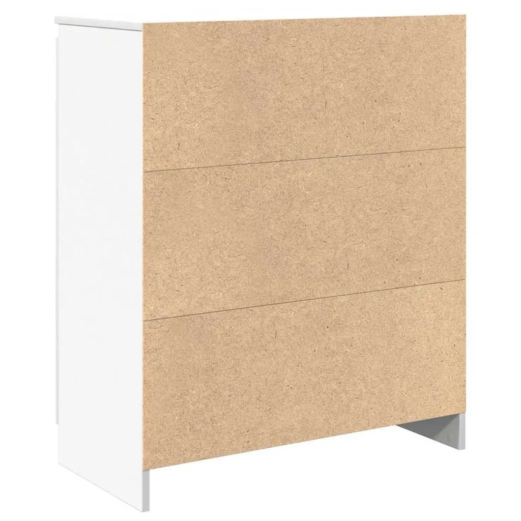 White Sideboard Storage Cabinet with Drawers