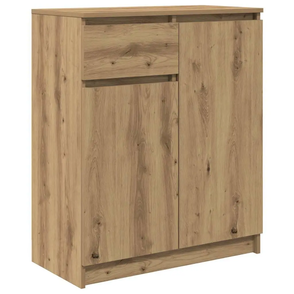 Brown Engineered Wood Sideboard with Storage