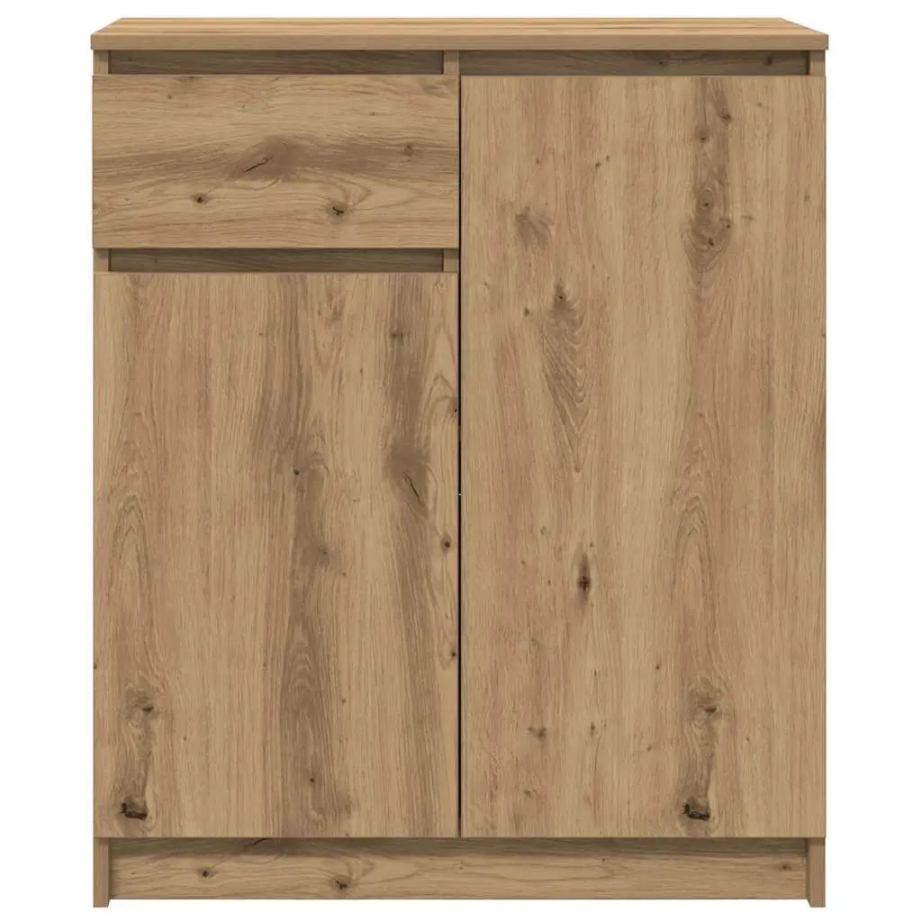 Brown Engineered Wood Sideboard with Storage