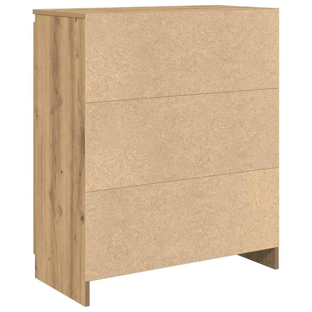 Brown Engineered Wood Sideboard with Storage