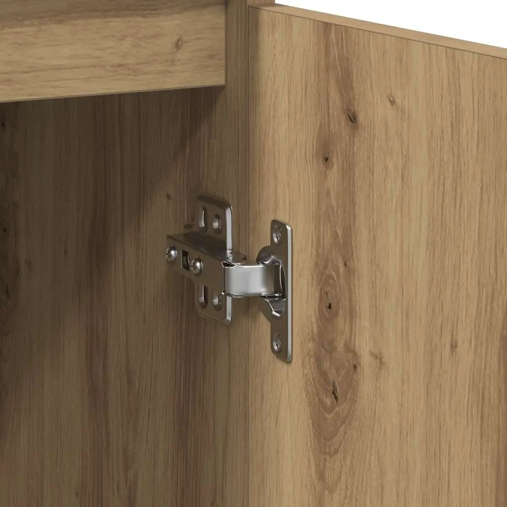 Brown Engineered Wood Sideboard with Storage