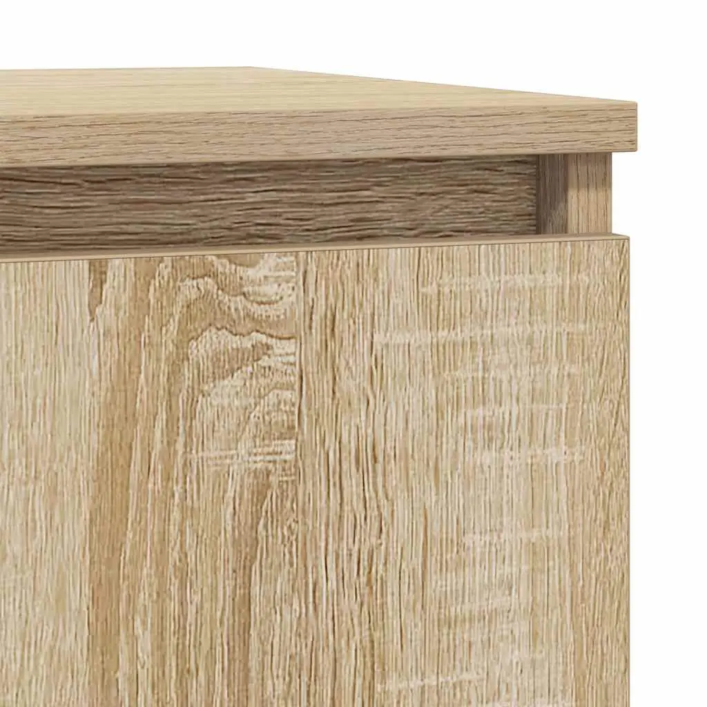 Brown Engineered Wood Sideboard with Drawer