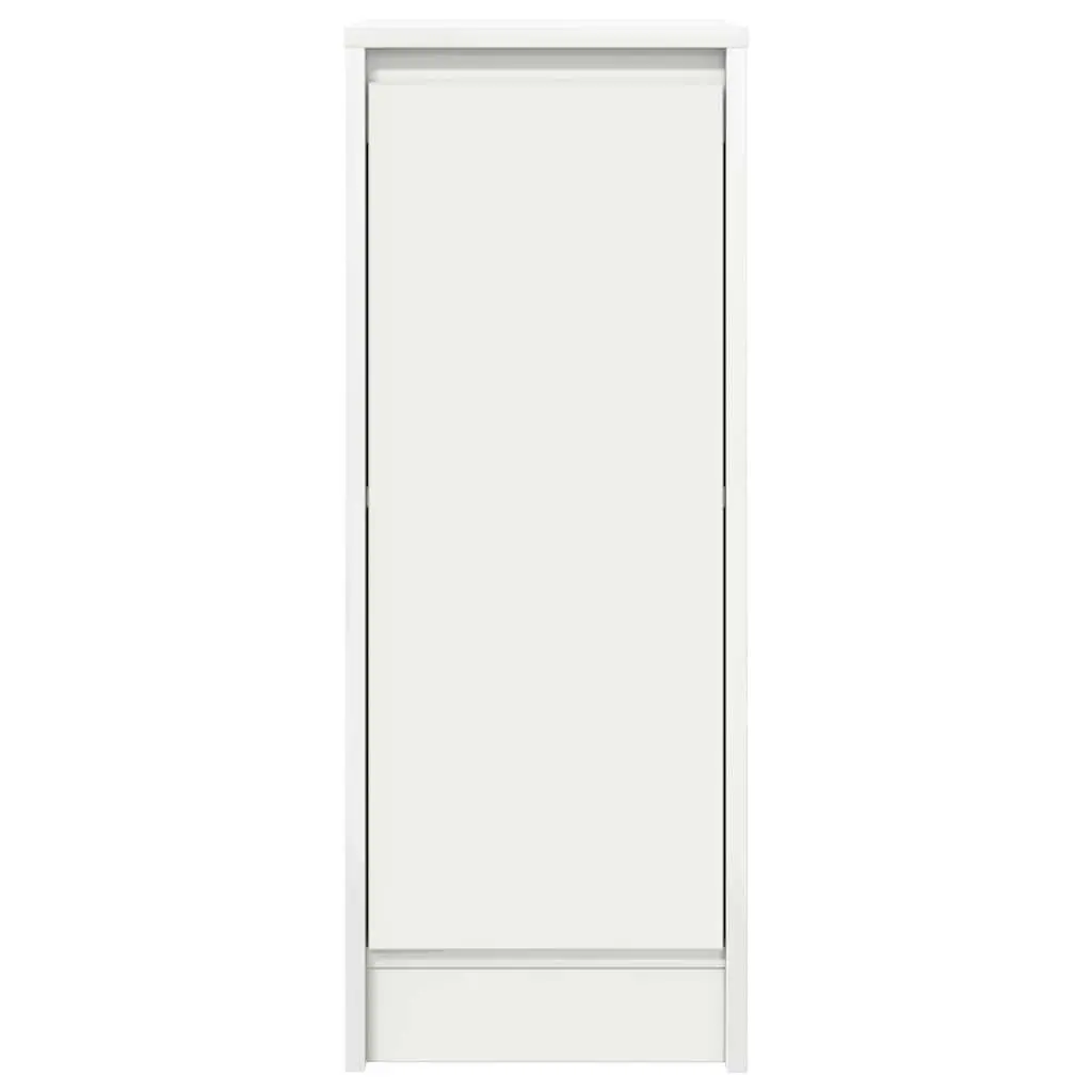 White Engineered Wood Sideboard for Organized Storage