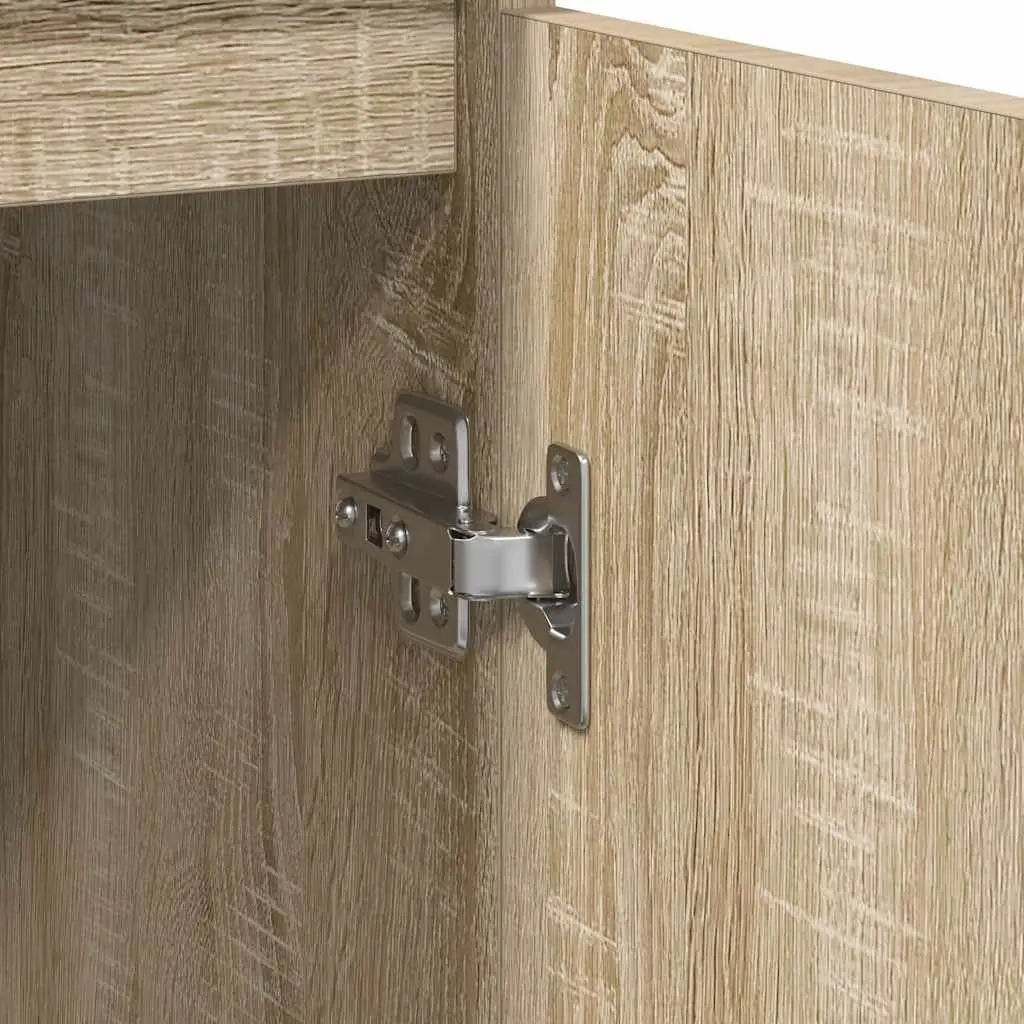 Brown Sideboard Storage Cabinet with Flexible Installation