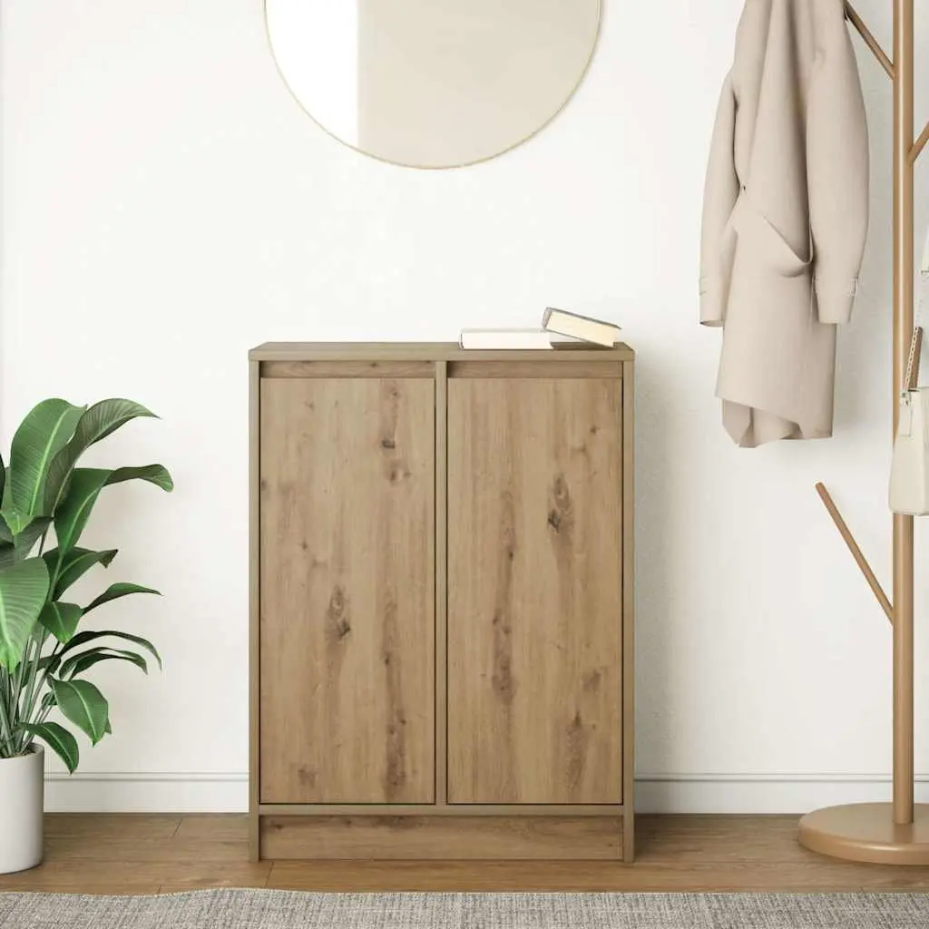 Brown Engineered Wood Sideboard for Storage