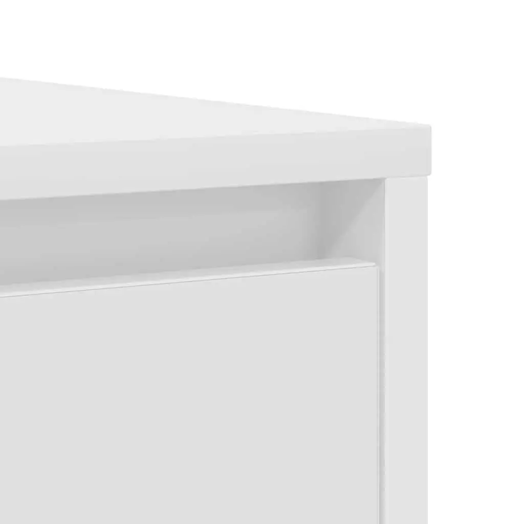 White Sideboard Cabinet 85x34x76cm for Storage