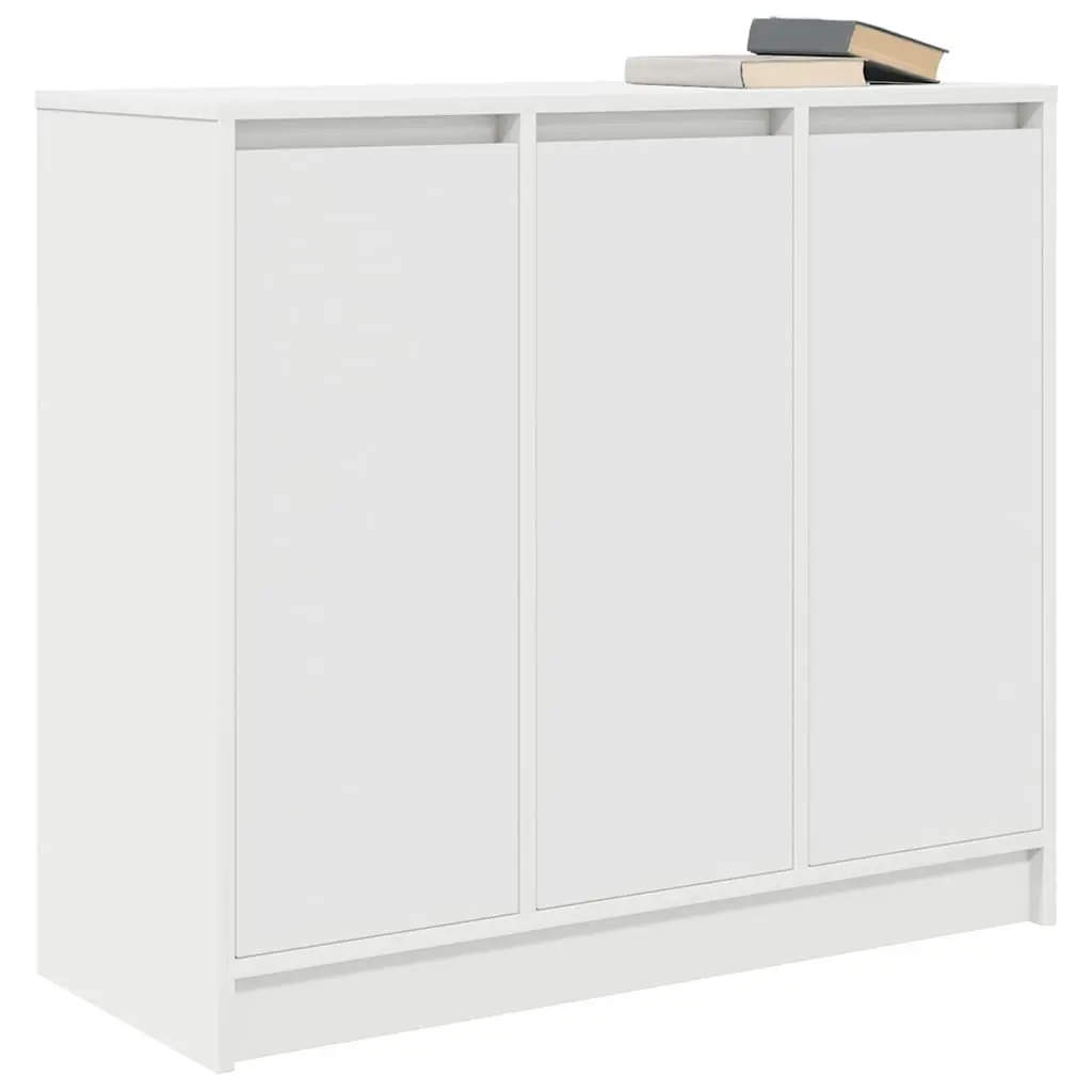 White Sideboard Cabinet 85x34x76cm for Storage