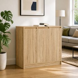 Sonoma Oak Sideboard Storage Cabinet 85x34x76 cm