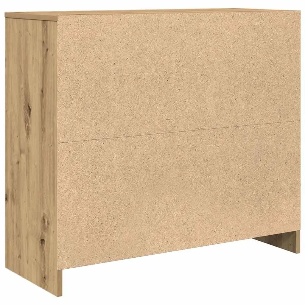 Artisan Oak Brown Sideboard Buffet Cabinet Storage