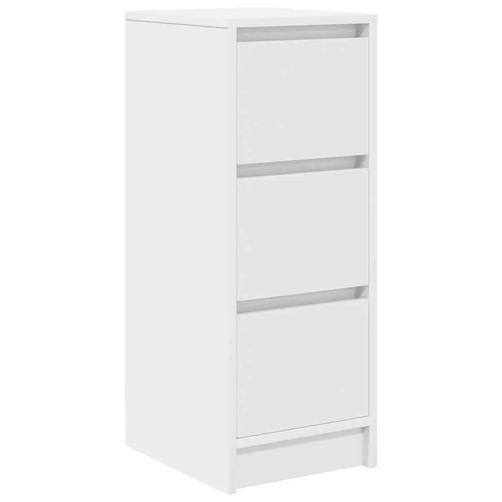 White Sideboard Storage Cabinet Engineered Wood Buffet Kitchen Dining Room