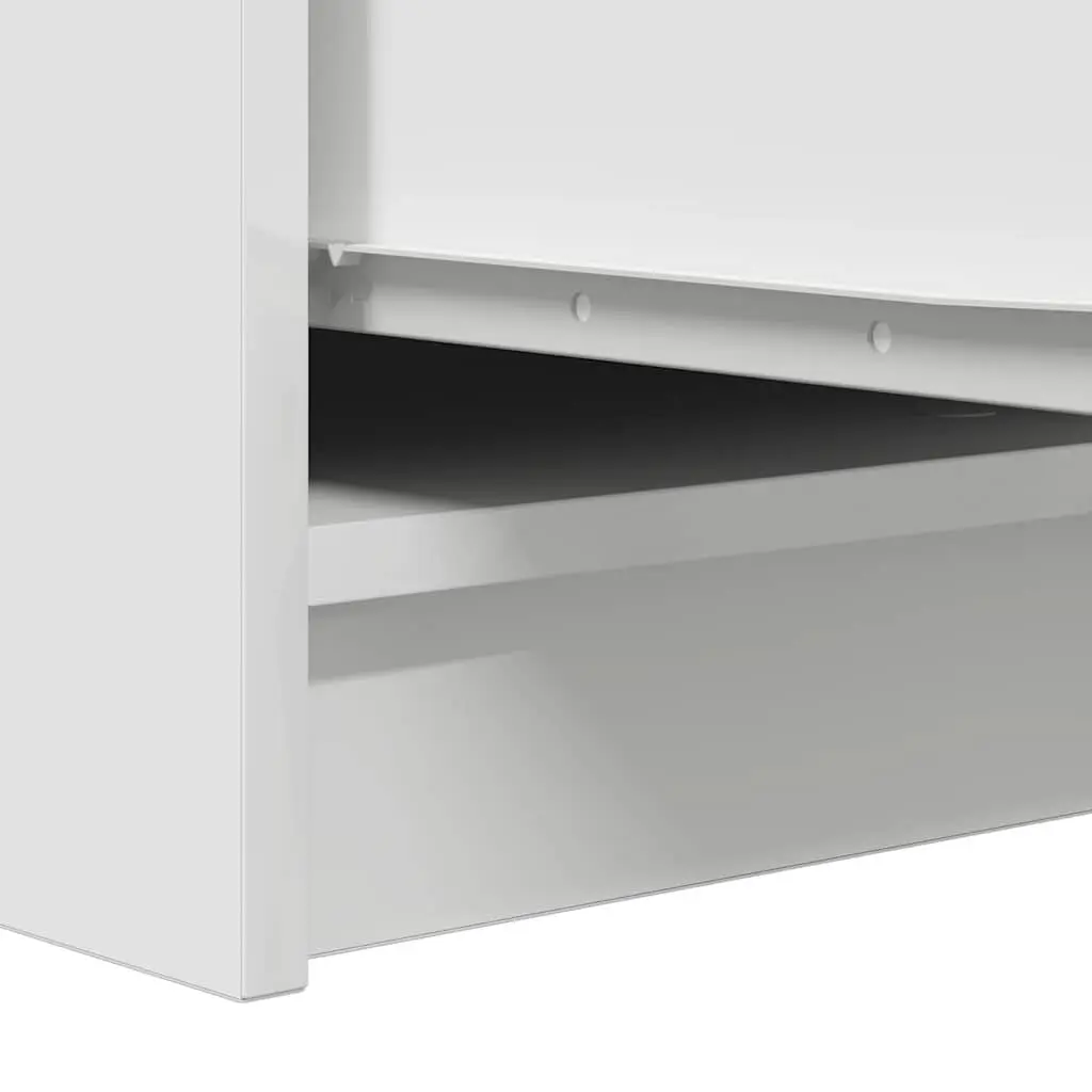 White Sideboard Storage Cabinet Engineered Wood Buffet Kitchen Dining Room