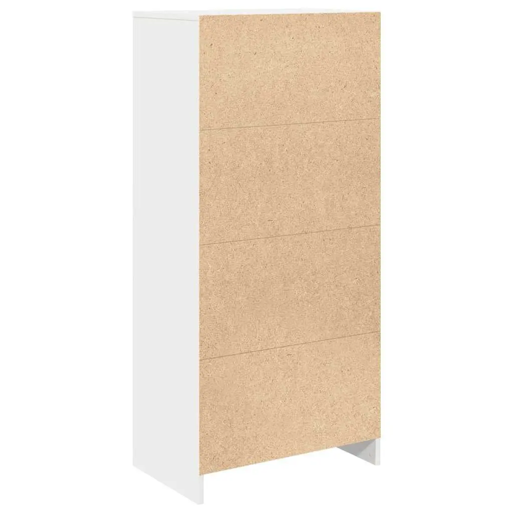 Storage Cabinet Engineered Wood 55.5x34x119.5cm White