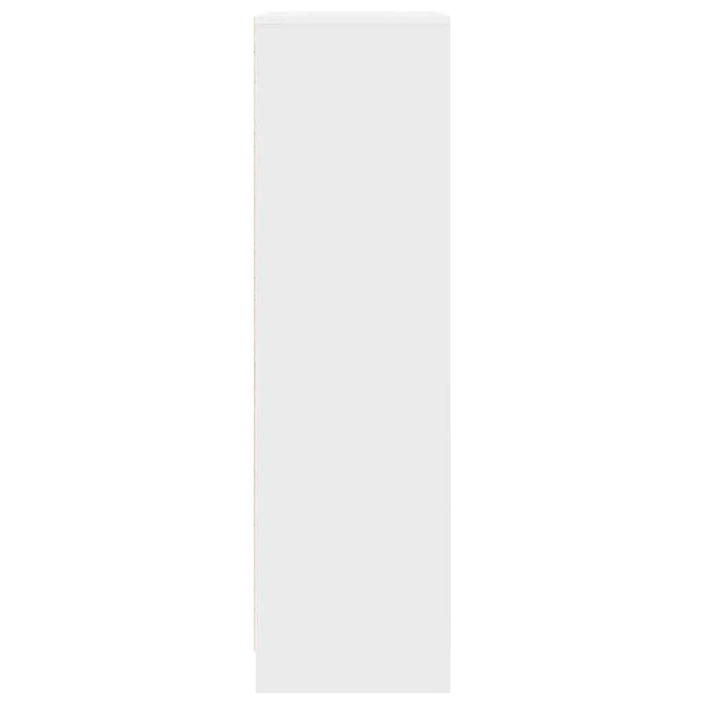 Storage Cabinet Engineered Wood 55.5x34x119.5cm White