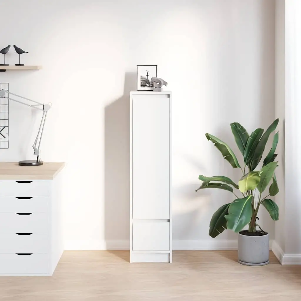 White Highboard Storage Cabinet for Dining Rooms