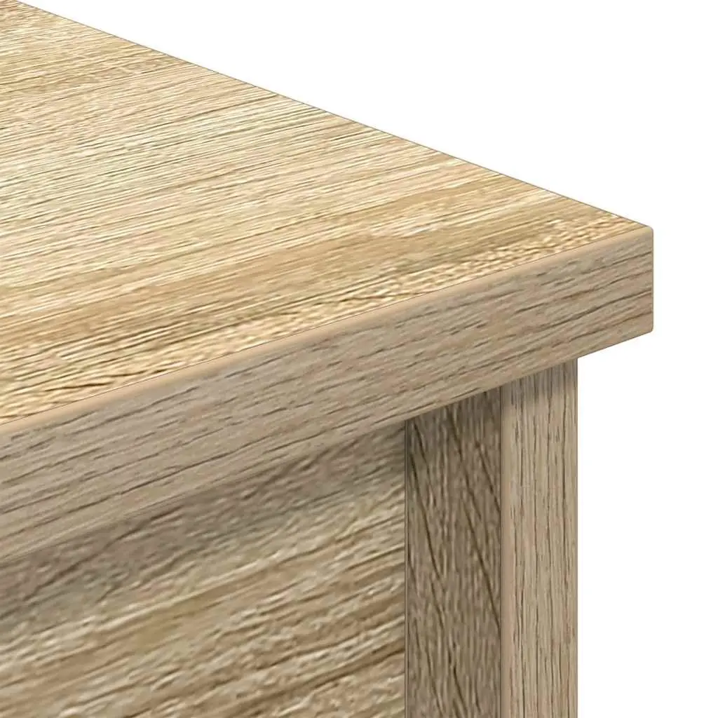 Highboard Storage Cabinet in Brown Engineered Wood