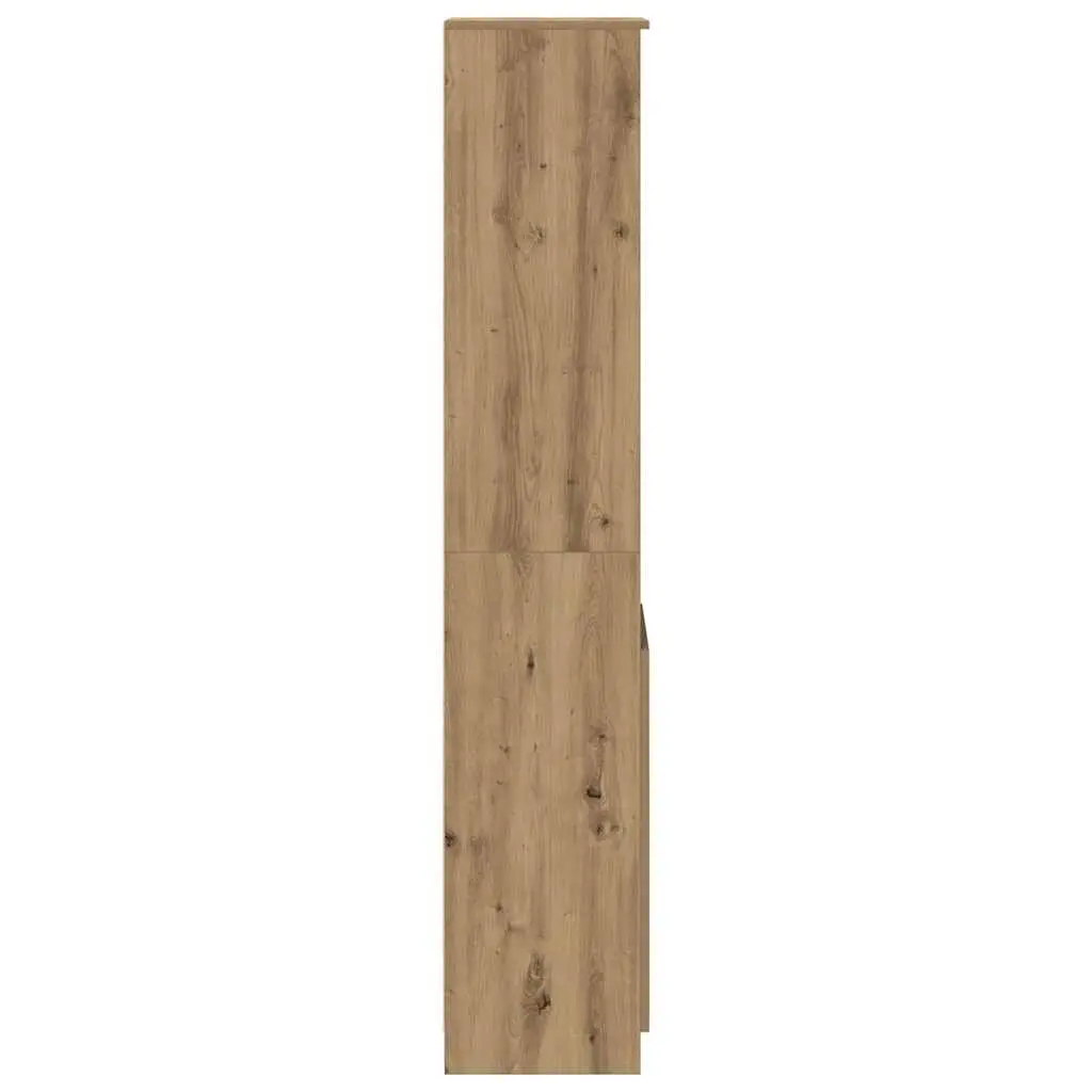 Highboard Storage Cabinet in Brown Engineered Wood