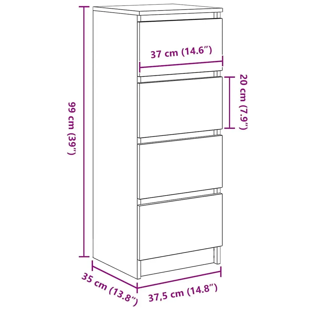 White Sideboard Storage Cabinet for Organising