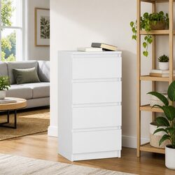 Durable White Sideboard Storage Cabinet 37.5x35x76cm