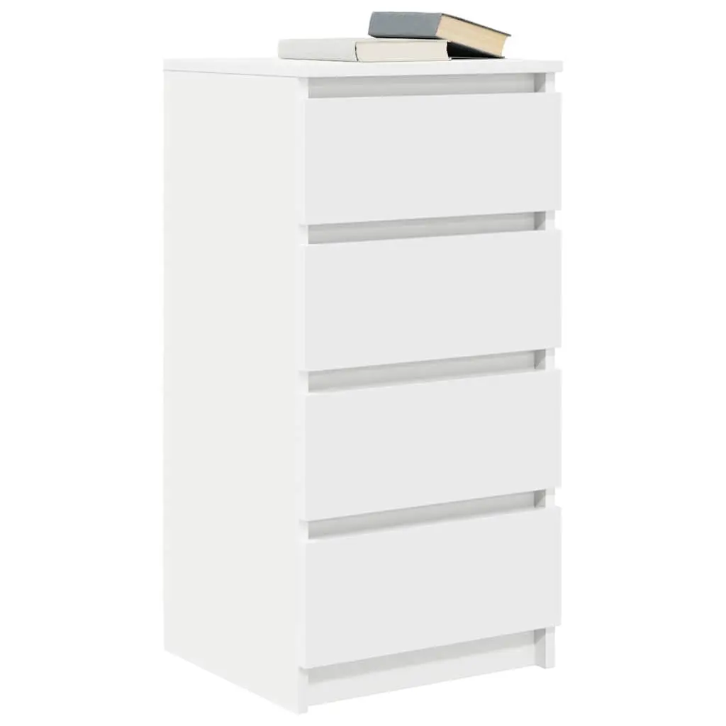 White Sideboard Storage Cabinet 37.5x35x76cm