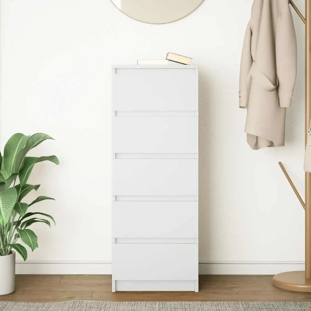 White Sideboard with Drawers for Smart Storage