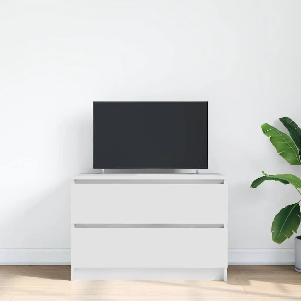 White TV Cabinet with Ample Storage Space