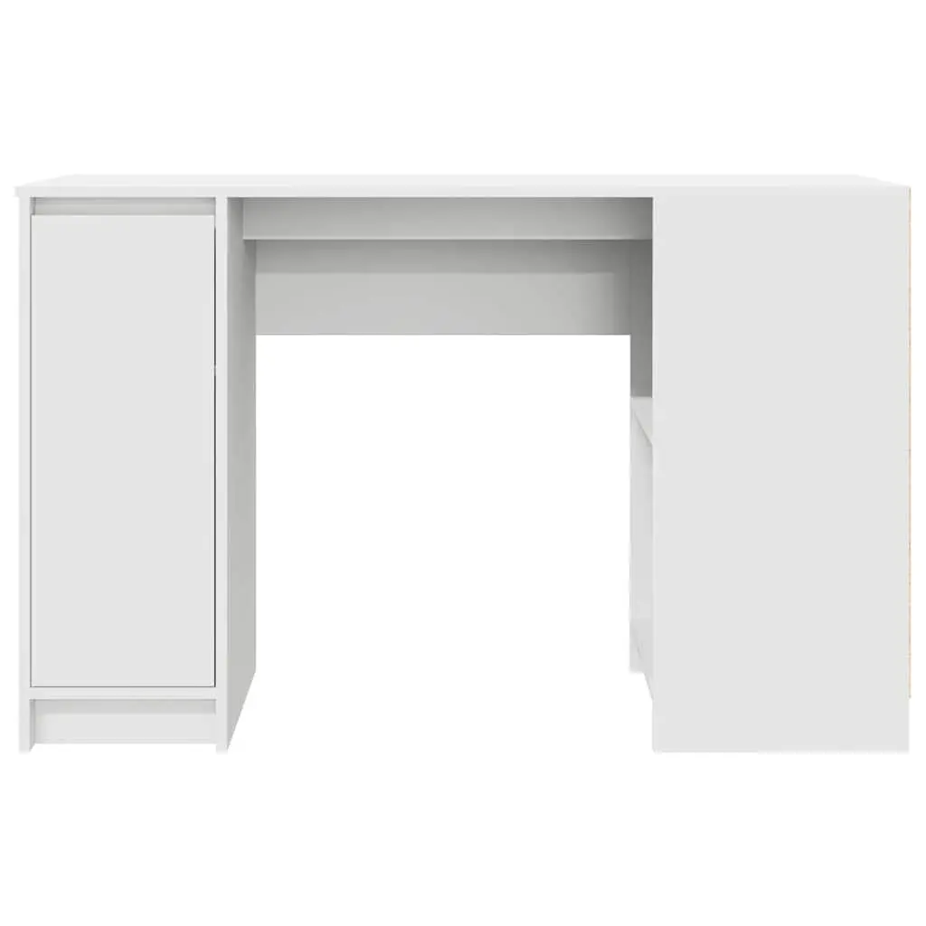 Desk Secretary Workstation Engineered Wood 120cm White
