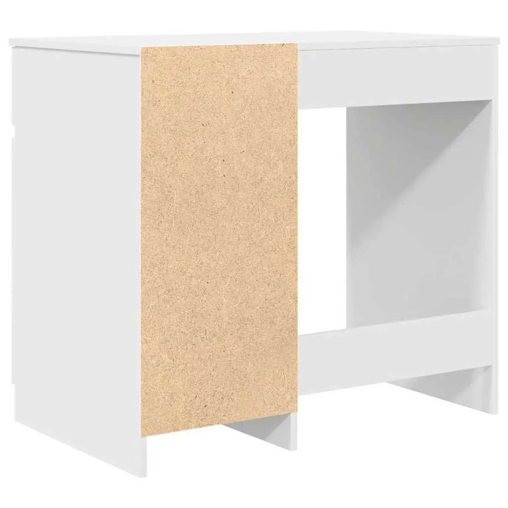 White Office Desk with Storage Solutions 86x49x76cm