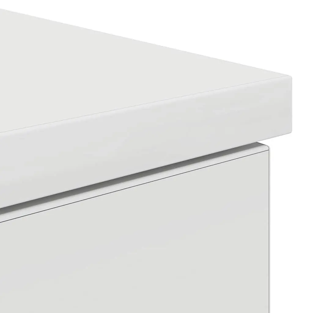 White Office Desk with Storage Solutions 86x49x76cm